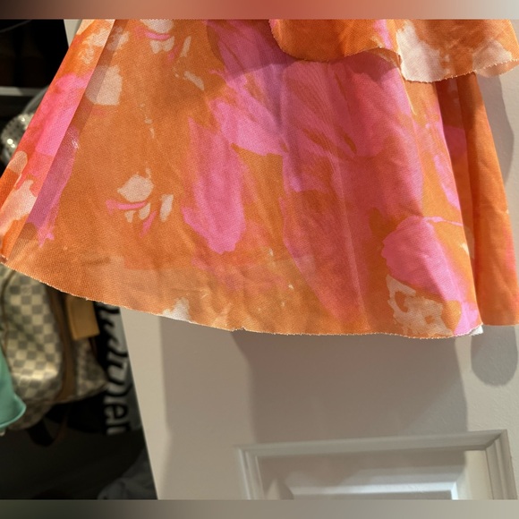 Hello Molly GEMMA LOVES MESH MIDI DRESS ORANGE - Picture 5 of 7